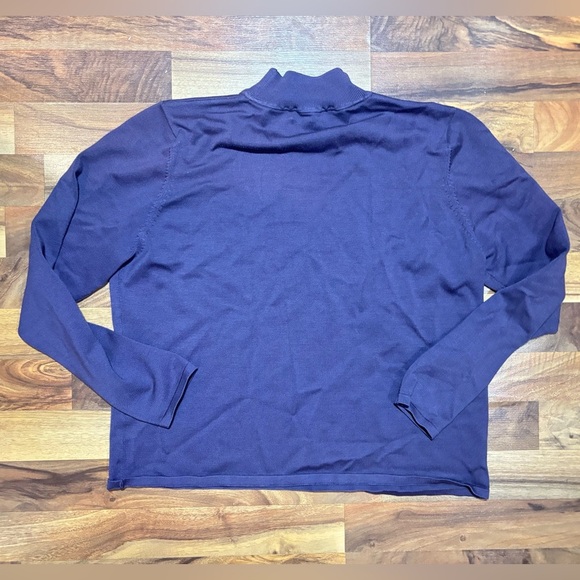 Pendleton Mock Neck Silk Blend Sweater Women’s Size XL Purple Office Business - Picture 2 of 6